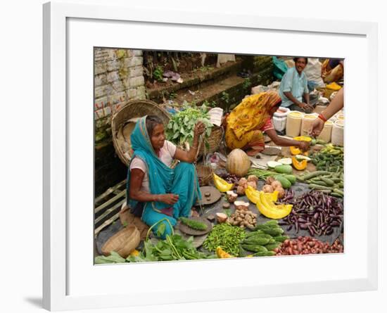 Street Market at Matiari, West Bengal, India-null-Framed Photographic Print