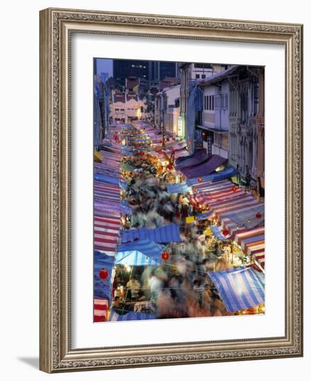Street Market, China Town, Singapore-Rex Butcher-Framed Photographic Print