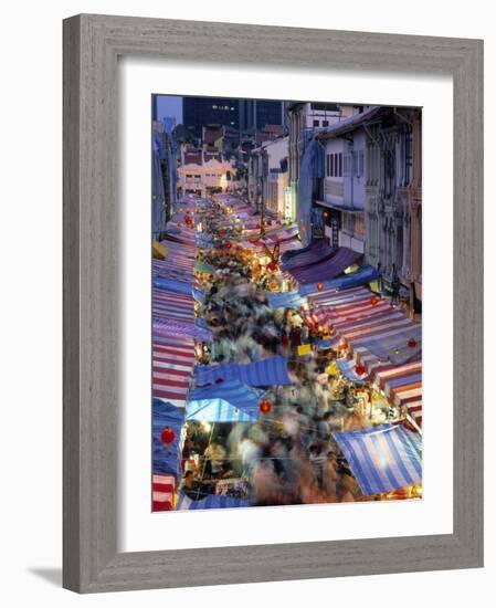 Street Market, China Town, Singapore-Rex Butcher-Framed Photographic Print