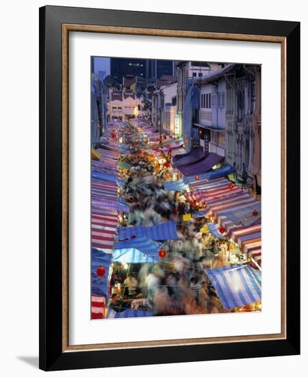 Street Market, China Town, Singapore-Rex Butcher-Framed Photographic Print