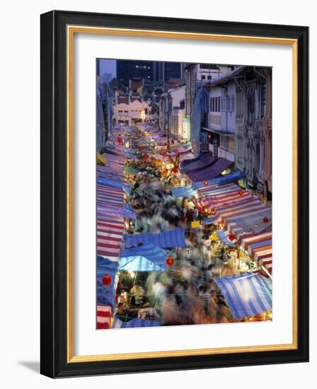 Street Market, China Town, Singapore-Rex Butcher-Framed Photographic Print