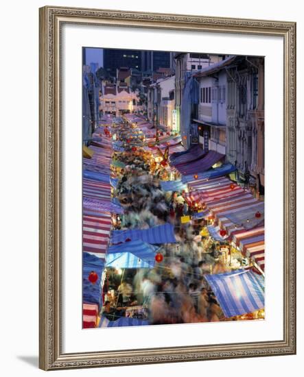 Street Market, China Town, Singapore-Rex Butcher-Framed Photographic Print