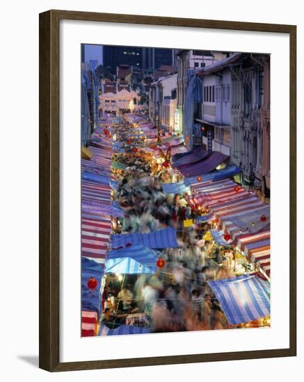 Street Market, China Town, Singapore-Rex Butcher-Framed Photographic Print