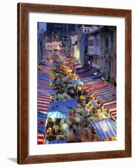 Street Market, China Town, Singapore-Rex Butcher-Framed Photographic Print