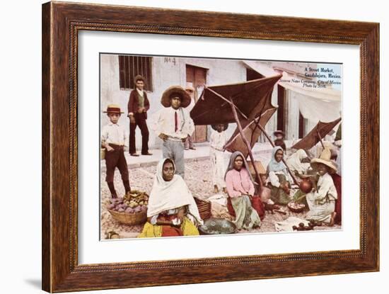 Street Market, Guadalajara, Mexico-null-Framed Art Print