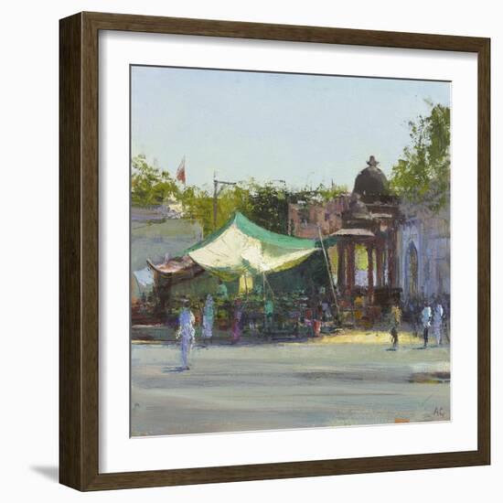 Street Market near Mandore Gardens, Rajasthan-Andrew Gifford-Framed Giclee Print