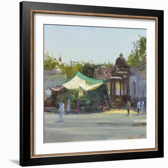 Street Market near Mandore Gardens, Rajasthan-Andrew Gifford-Framed Giclee Print