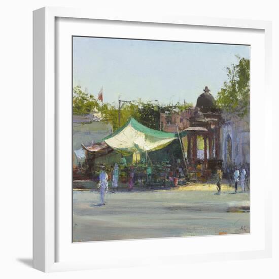 Street Market near Mandore Gardens, Rajasthan-Andrew Gifford-Framed Giclee Print