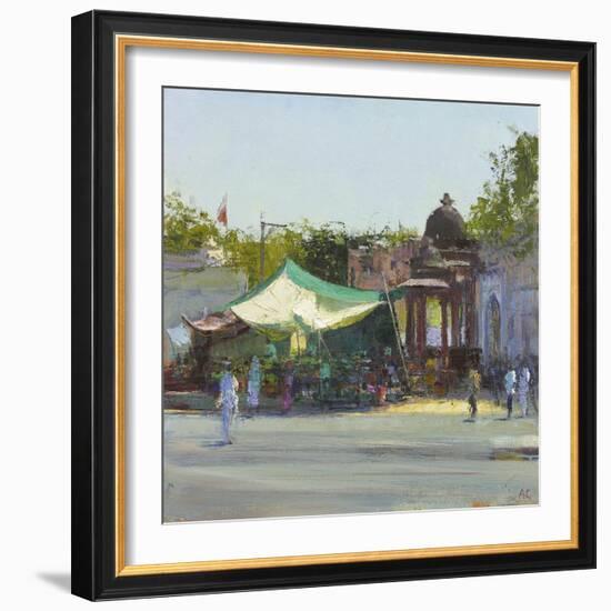 Street Market near Mandore Gardens, Rajasthan-Andrew Gifford-Framed Giclee Print