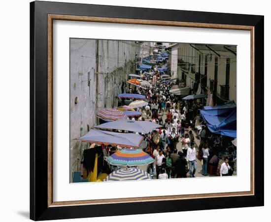 Street Market, Old Town, Quito, Ecuador, South America-Jane Sweeney-Framed Photographic Print