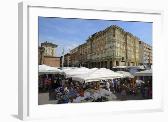 Street Market, Via Irnerio, Bologna, Emilia-Romagna, Italy, Europe-Peter Richardson-Framed Photographic Print