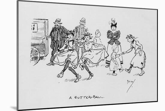 Street Music: a Gutter-Ball 1896-Phil May-Mounted Art Print