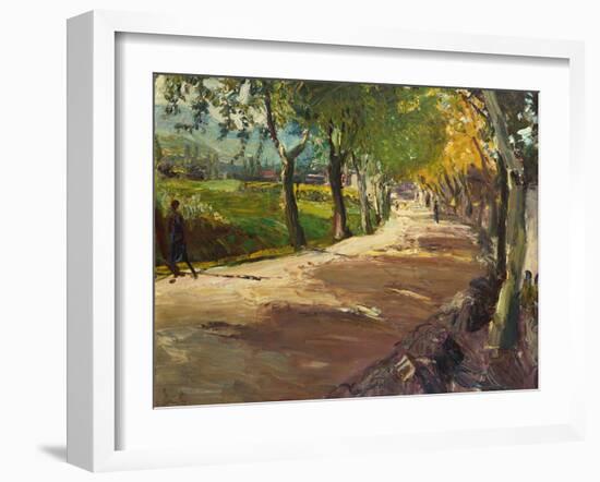 Street near Godramstein, 1909-Max Slevogt-Framed Giclee Print