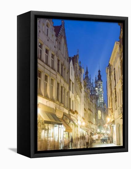 Street Near the Grand Place, Brussels, Belgium, Europe-Christian Kober-Framed Premier Image Canvas