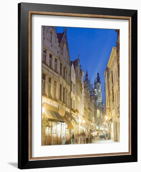 Street Near the Grand Place, Brussels, Belgium, Europe-Christian Kober-Framed Photographic Print