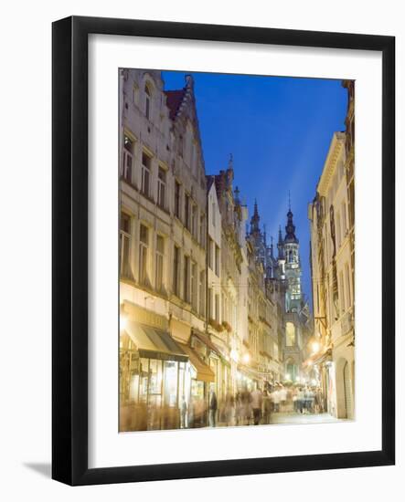 Street Near the Grand Place, Brussels, Belgium, Europe-Christian Kober-Framed Photographic Print