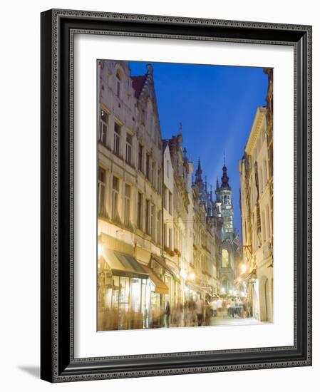 Street Near the Grand Place, Brussels, Belgium, Europe-Christian Kober-Framed Photographic Print