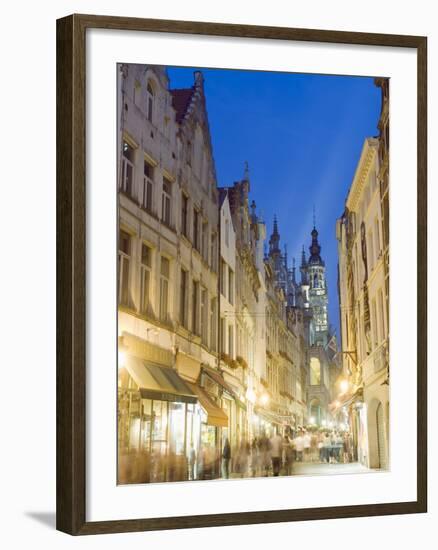 Street Near the Grand Place, Brussels, Belgium, Europe-Christian Kober-Framed Photographic Print