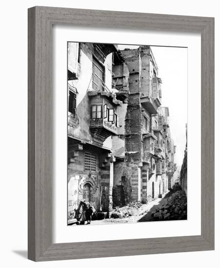 Street, Nubia, Egypt, 1887-Henri Bechard-Framed Giclee Print