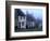 Street of "Gold Hill" Shrouded in Fog, Shaftesbury, Dorset, England-Jan Stromme-Framed Photographic Print