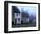 Street of "Gold Hill" Shrouded in Fog, Shaftesbury, Dorset, England-Jan Stromme-Framed Photographic Print