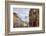 Street of homes is off the main square in Old Town Warsaw. Homes have been restored-Mallorie Ostrowitz-Framed Photographic Print