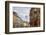 Street of homes is off the main square in Old Town Warsaw. Homes have been restored-Mallorie Ostrowitz-Framed Photographic Print