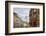 Street of homes is off the main square in Old Town Warsaw. Homes have been restored-Mallorie Ostrowitz-Framed Photographic Print