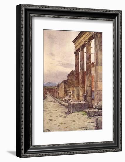 Street of Isis, Pompeii-Alberto Pisa-Framed Photographic Print