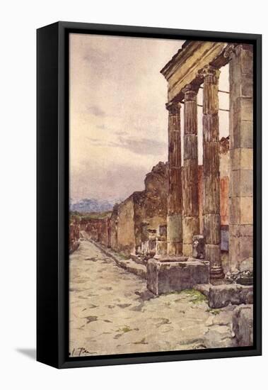 Street of Isis, Pompeii-Alberto Pisa-Framed Premier Image Canvas