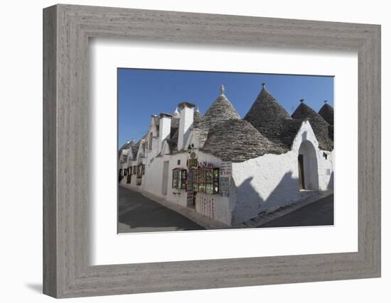 Street of Of Traditional Trullos (Trulli) in Alberobello-Martin-Framed Photographic Print