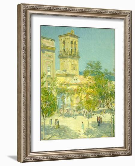 Street of the Great Captain, Cordoba, 1910-Childe Hassam-Framed Giclee Print