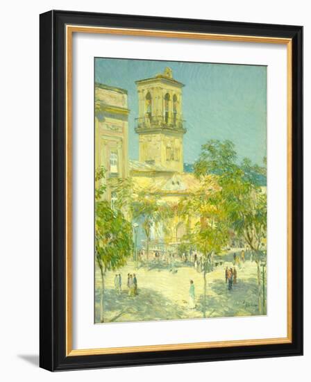 Street of the Great Captain, Cordoba, 1910-Childe Hassam-Framed Giclee Print