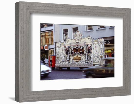 Street Organ in Dutch Town, Holland, 20th century-Unknown-Framed Photographic Print