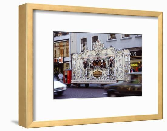 Street Organ in Dutch Town, Holland, 20th century-Unknown-Framed Photographic Print