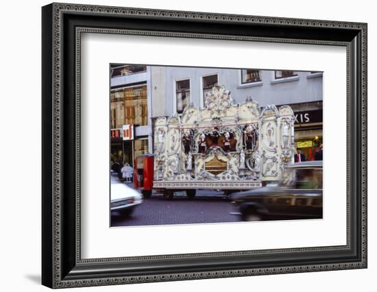 Street Organ in Dutch Town, Holland, 20th century-Unknown-Framed Photographic Print