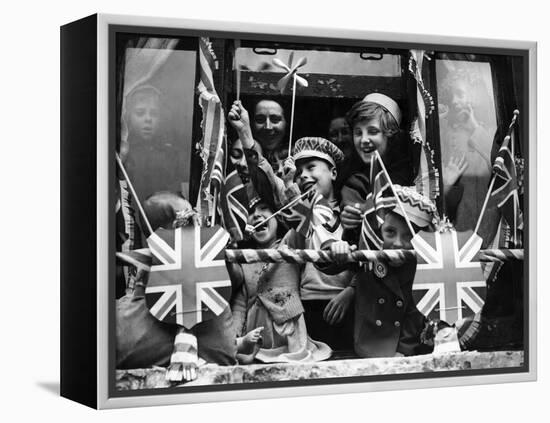 Street Party for Coronation of Queen Elizabeth Ii-Staff-Framed Premier Image Canvas