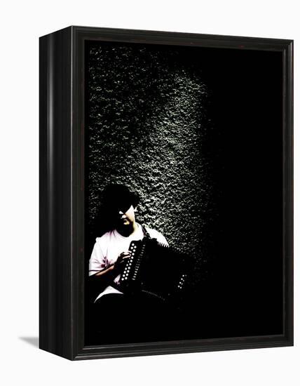 Street Performer-David Ridley-Framed Premier Image Canvas