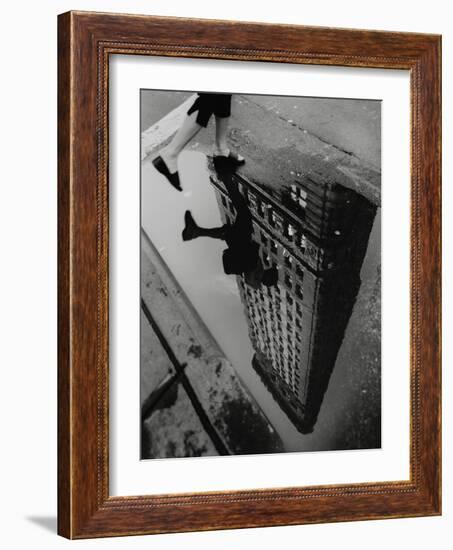 Street Reflections-Chris Bliss-Framed Photographic Print