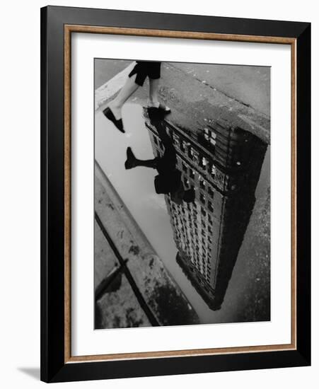 Street Reflections-Chris Bliss-Framed Photographic Print