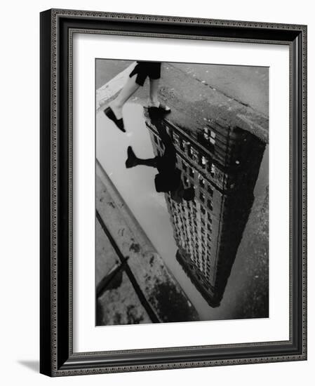 Street Reflections-Chris Bliss-Framed Photographic Print