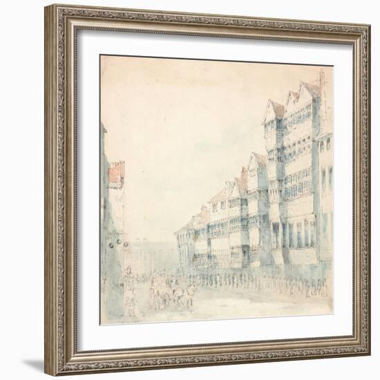 Street Scene, 1843-Samuel Bilston-Framed Giclee Print