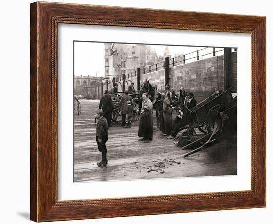 Street Scene, Antwerp, 1898-James Batkin-Framed Photographic Print