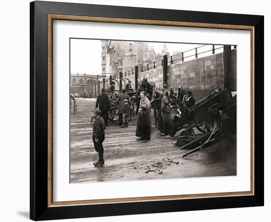 Street Scene, Antwerp, 1898-James Batkin-Framed Photographic Print