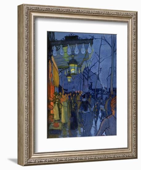 Street Scene, at Five in the Afternoon, 1887-Louis Anquetin-Framed Giclee Print