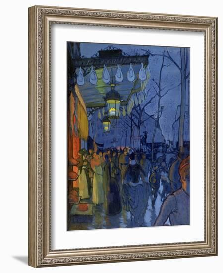 Street Scene, at Five in the Afternoon, 1887-Louis Anquetin-Framed Giclee Print