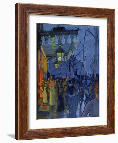 Street Scene, at Five in the Afternoon, 1887-Louis Anquetin-Framed Giclee Print