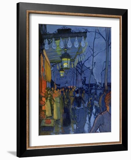 Street Scene, at Five in the Afternoon, 1887-Louis Anquetin-Framed Giclee Print