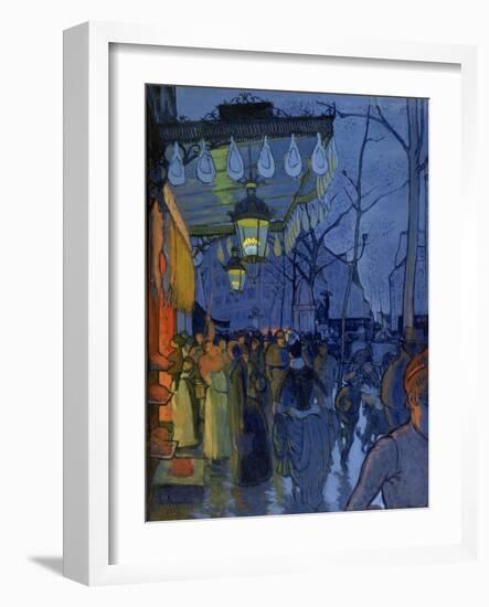 Street Scene, at Five in the Afternoon, 1887-Louis Anquetin-Framed Giclee Print