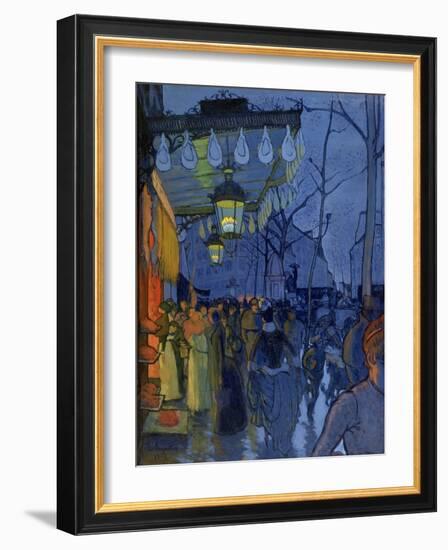 Street Scene, at Five in the Afternoon, 1887-Louis Anquetin-Framed Giclee Print